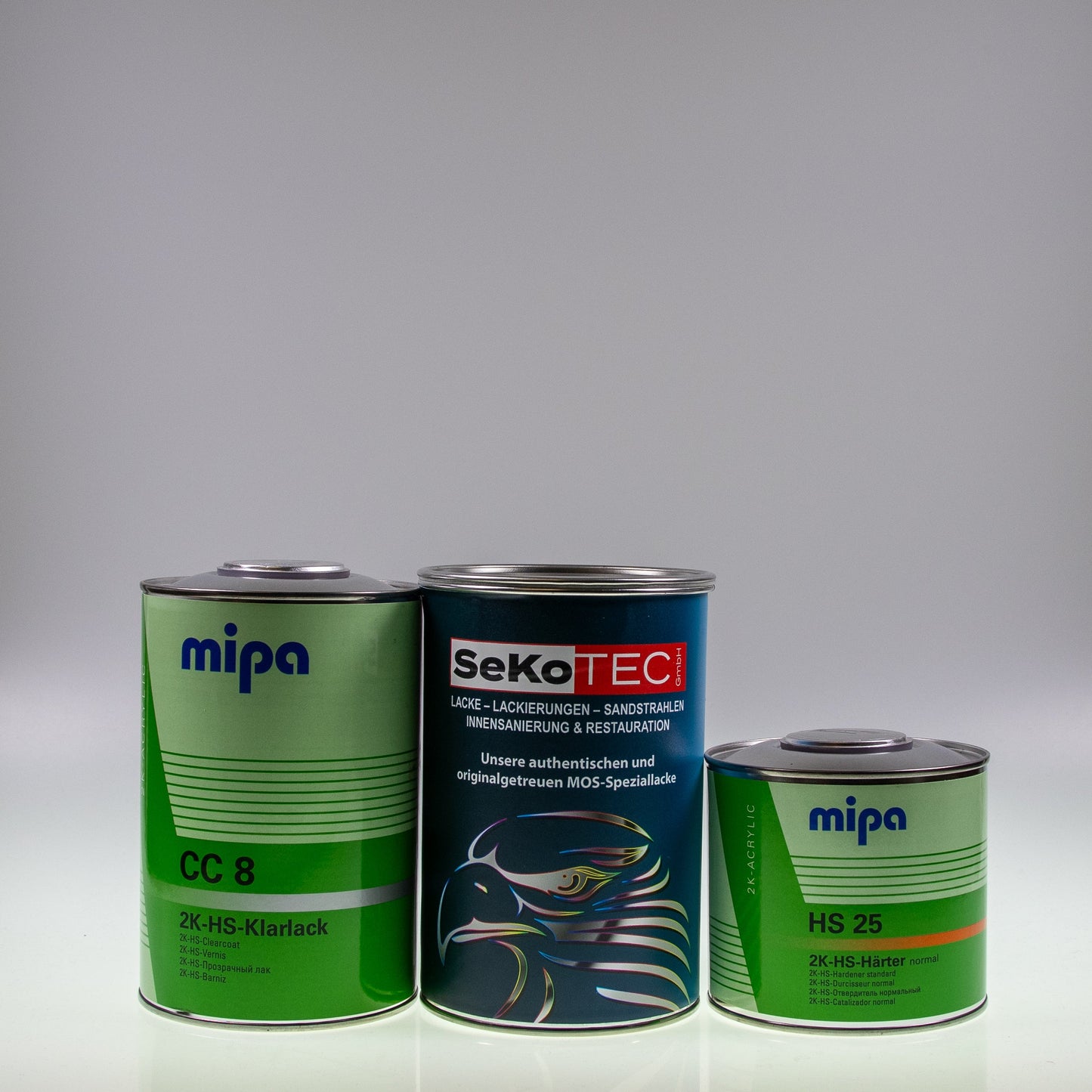 Hercules-Farben Lackdose (1 Liter) mit Klarlack und Härter