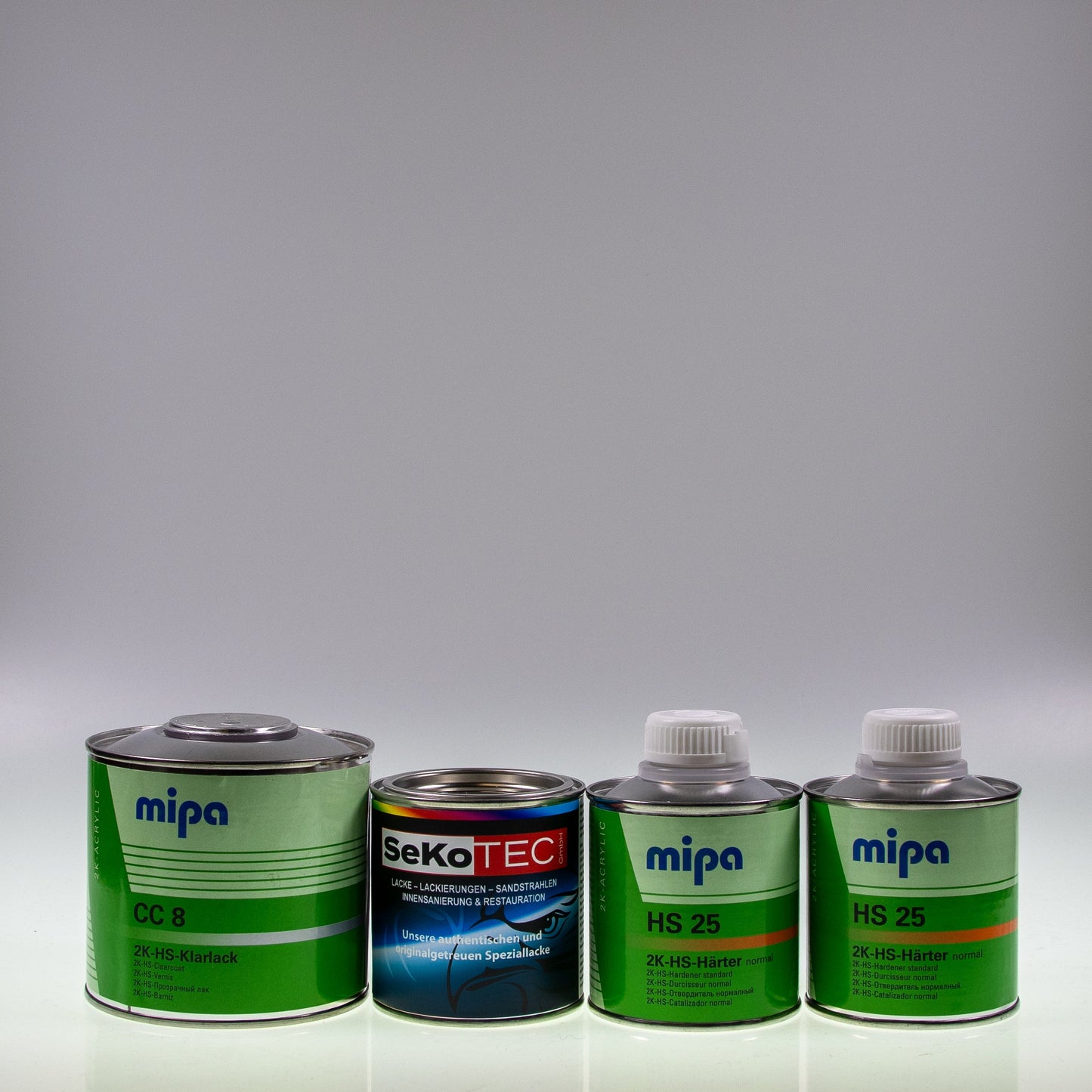 NSU Quickly-Farben Lackdose (250 ml) mit Klarlack und 2x Härter