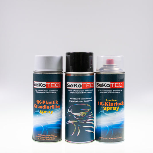 Simson-Farben Spraydose mit Plastikfüller und Klarlack