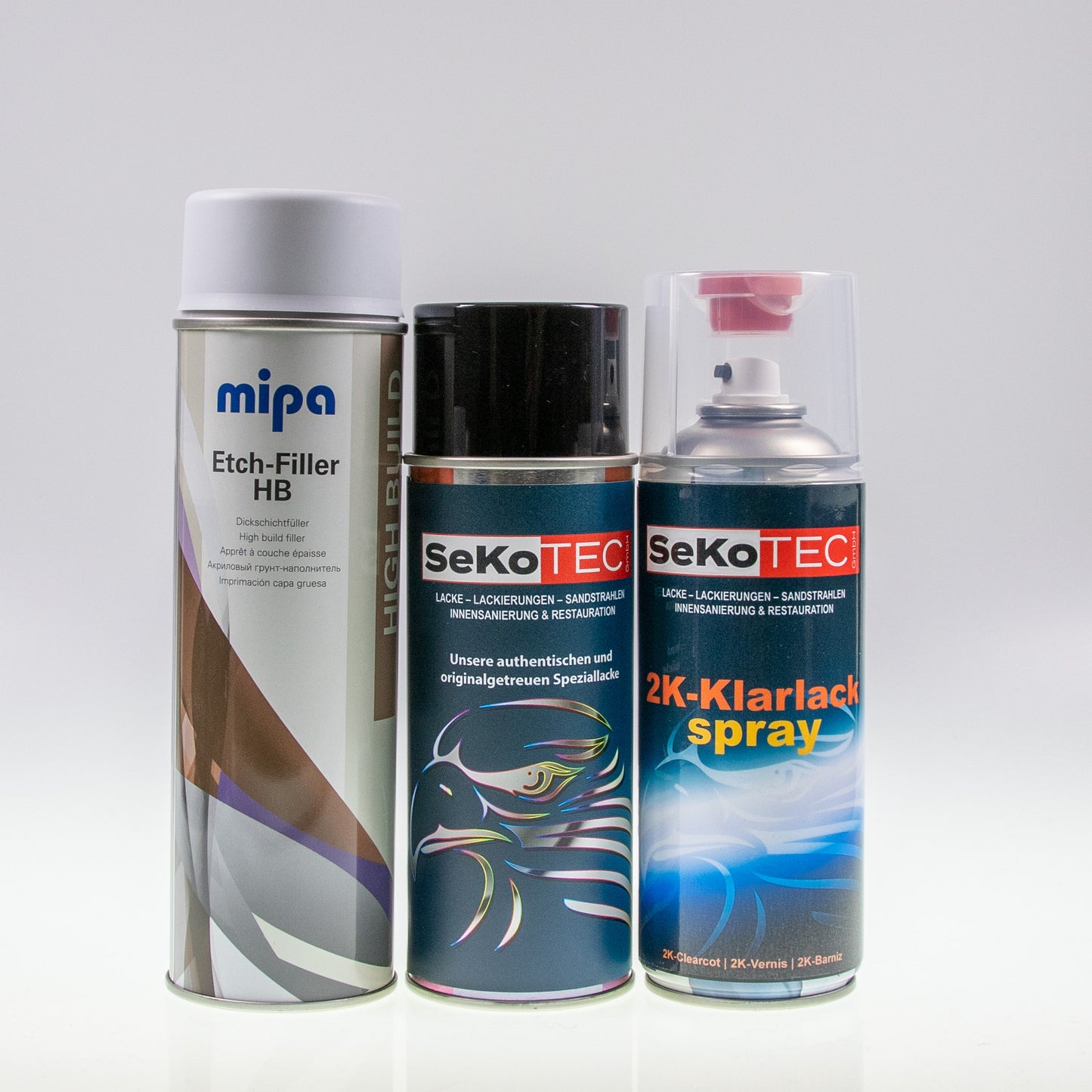 Simson-Farben Spraydose mit Füller und Klarlack