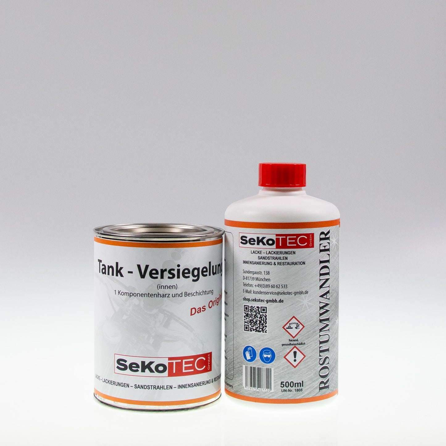 Set: Rostumwandler & Tankversiegelung (Tanks bis 70 l)