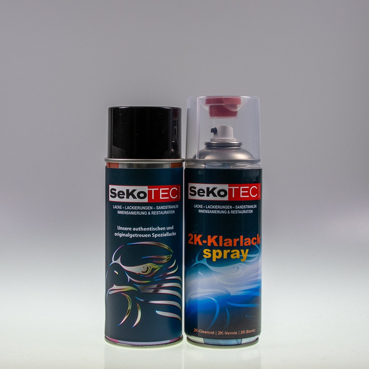 Simson-Farben Spraydose mit Klarlack