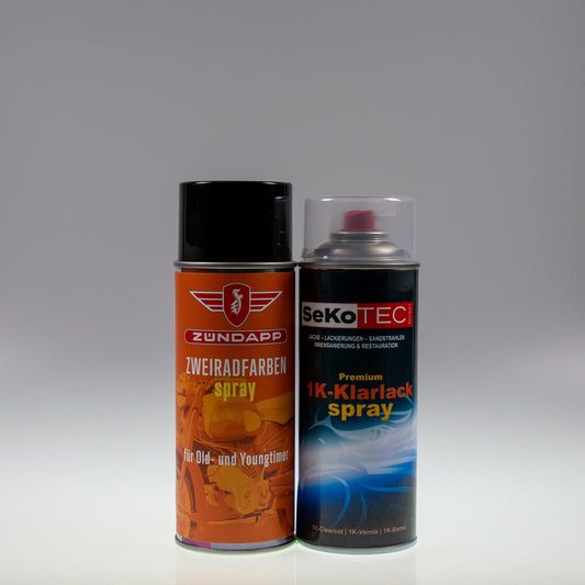 Zündapp-Farben Spraydose mit 1K-Klarlack