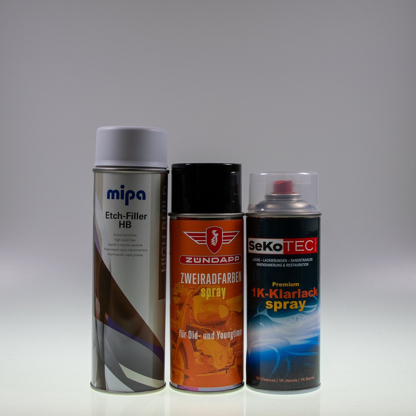 Zündapp-Farben Spraydose mit Füller und Klarlack